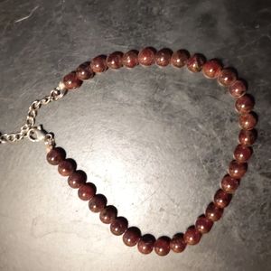 Garnet Stone Women's Anklet